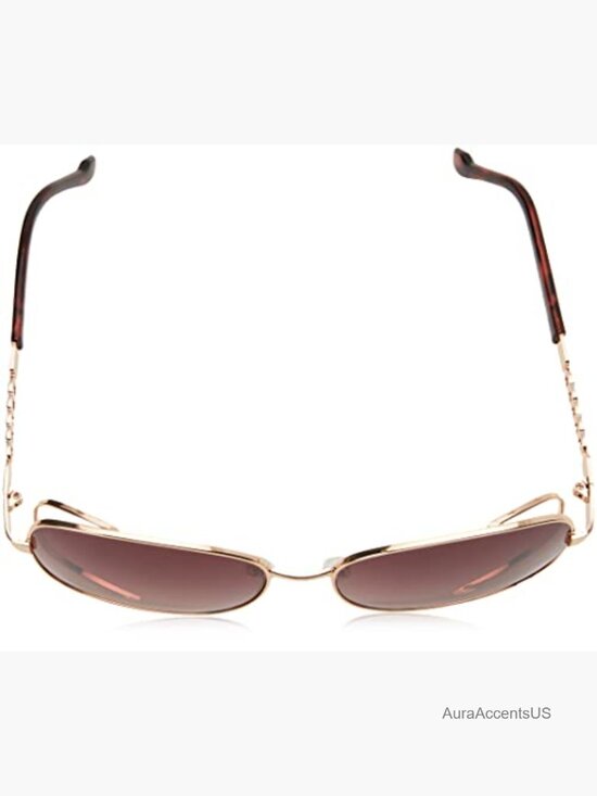 Oversized Cat Eye Metal Square Sunglasses UV400 Protection